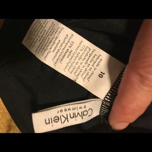 Calvin Klein black one piece swimsuit. NWOT